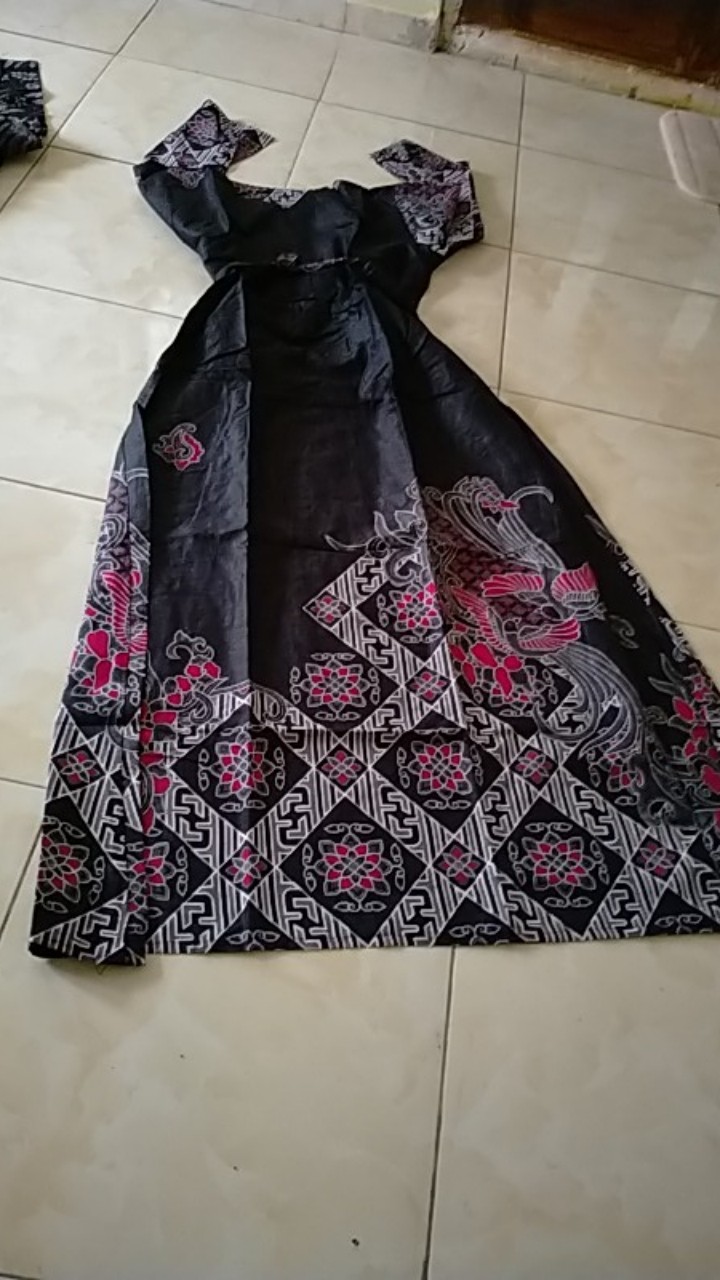 Ms Gamis Batik Sriwedari|manggar|padi Maxi Jumbo Bumil/busui Katun Sogan Allsize Ld 104 Dan 120