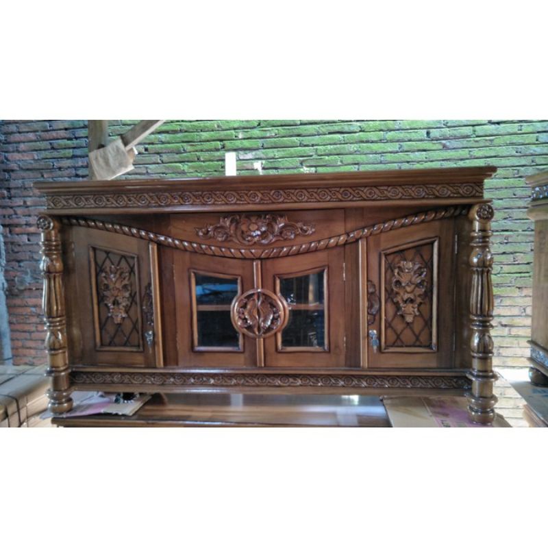 bufet hias jati jepara