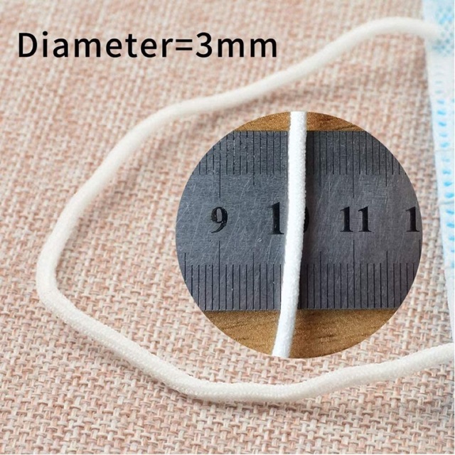 Tali masker elastis bulat 3mm(perkilo)
