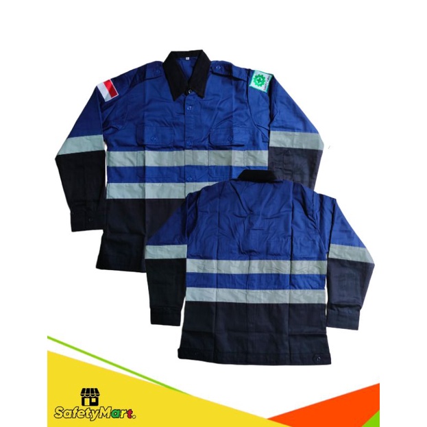 Wearpack safety - Wearpack Kombinasi 2warna - Katelpak Wearpack Safety Alat berat - Seragam Kerja Sa