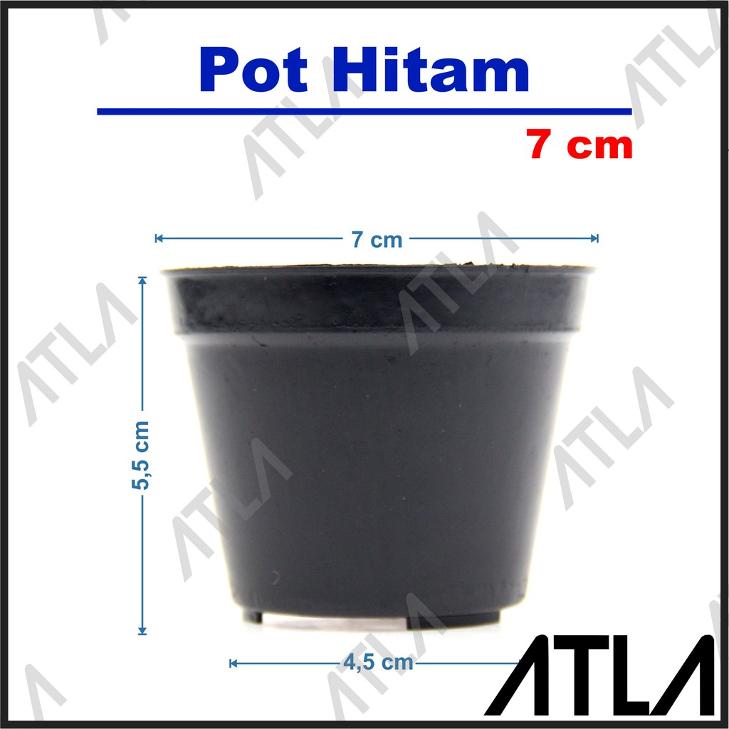 Pot Plastik 7 cm Bulat Tempat Tanaman Bunga Hidroponik 7cm KV001