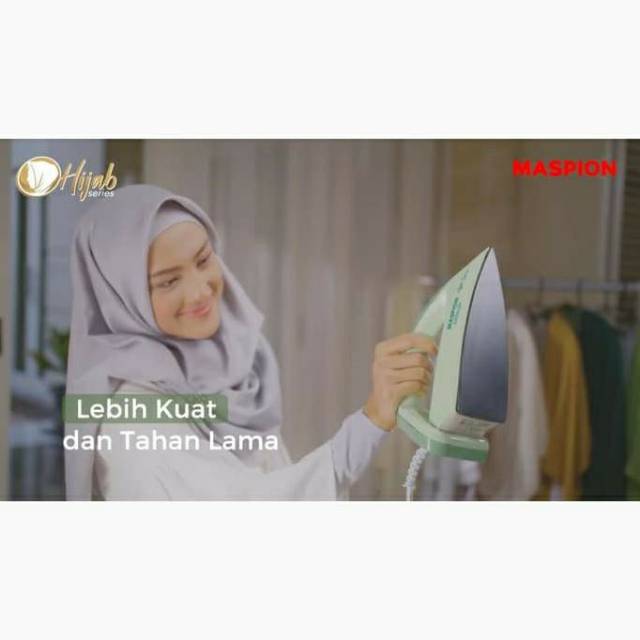 Maspion Setrika Hijab Series Anti Lengket HA365 350Watt