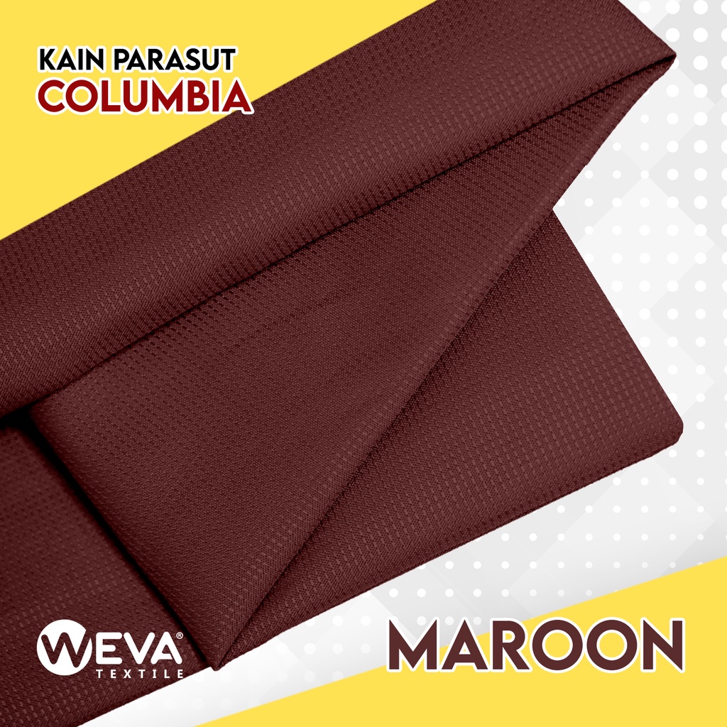 Jual Bahan Kain Parasut Columbiaa Kain Jaket Waterproof Maroon Burgundy