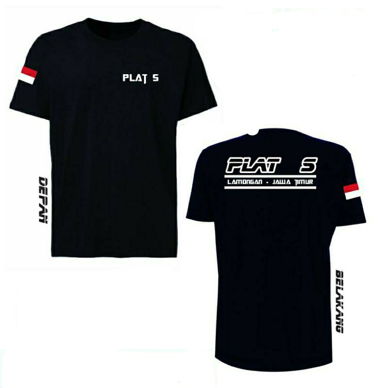 Baju T-shirt Kaos Plat S Lamongan-Jawa Timur l kaos anak rantau