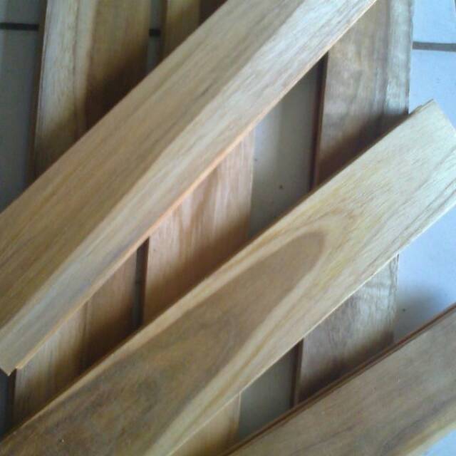 Flooring kayu jati lokal