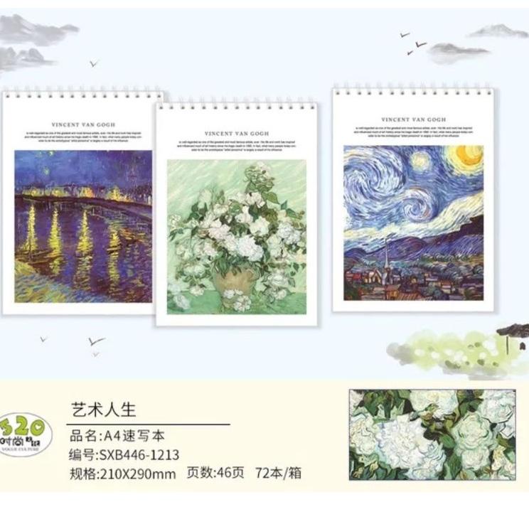 

Baru Termurah sketch book spiral van gogh A4 46 lembar