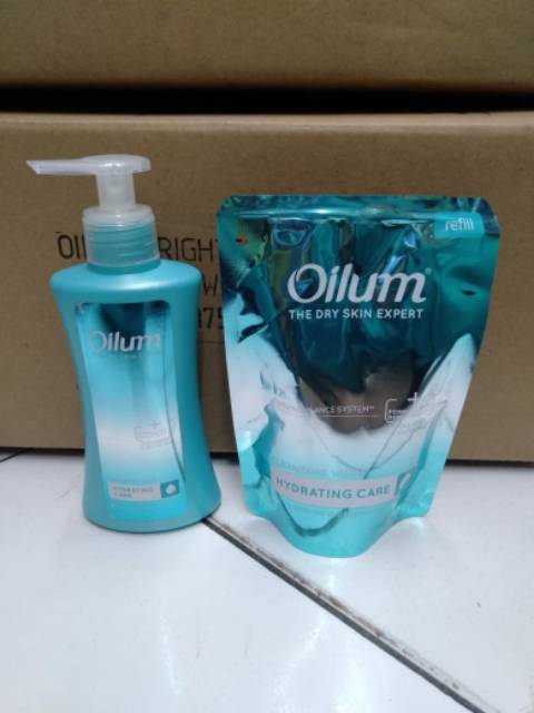Oilum Body Wash Botol 210ml  Free Reffil 175ml (Beli 1 Gratis 1)