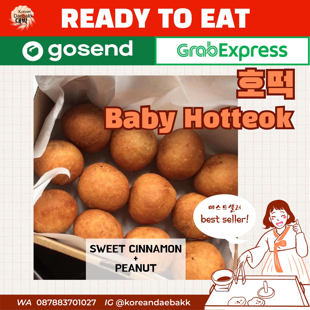 

READY TO EAT BABY HOTTEOK ORIGINAL KHUSUS SAMEDAY/INSTANT