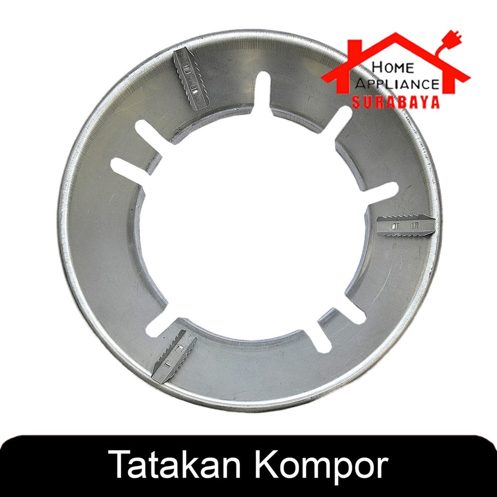 Cover Tatakan Alas Kompor Gas Kaki 4 - Kaki 5 Stainless Model Bulat Anti Angin dan Anti Slip