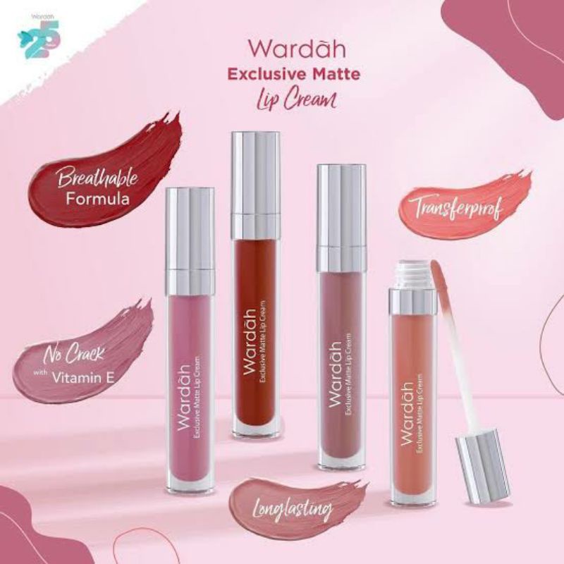 WARDAH Exclusive Matte Lip Cream - Lip Matte , Lip Cream , Super Stay Lip Matte