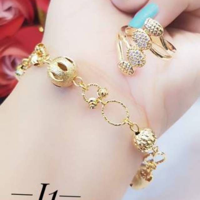 Xuping set perhiasan lapis emas 24k 1010