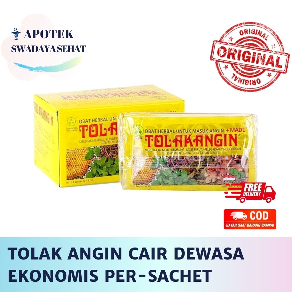 Tolak Angin Cair Madu Dewasa Kuning 1 Sachet - Obat Herbal Masuk Angin