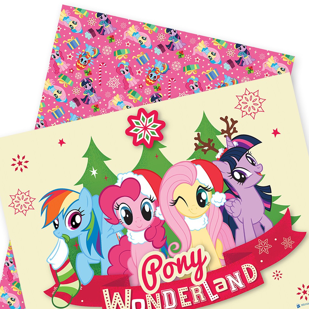 

SOMETHING SWEET CARDS | KERTAS KADO NATAL | WRAPPING PAPER CHRISTMAS | MY LITTLE PONY |WP4964-MLP054