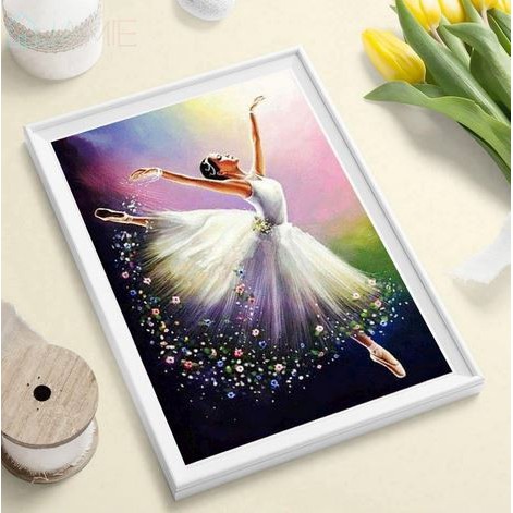 DIY Full Drill Diamond Painting - 5D Ballet Dancer Sitch Kit #02