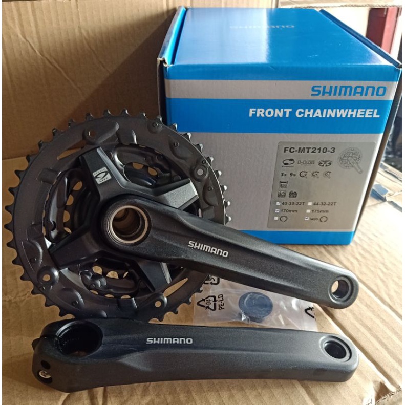 crank shimano altus MT210 Hollowtech 2 mtb 3speed 40-30-22t