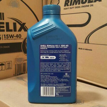 OLI MESIN MOBIL DIESEL HEAVY DUTY SHELL RIMULA R5 E 10W-40 1 LITER