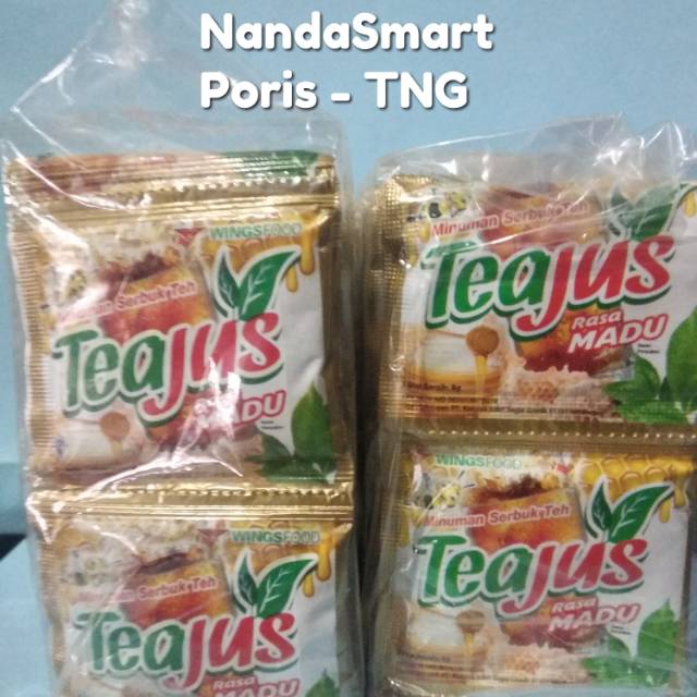 

Teajus madu per pack isi 6 renteng