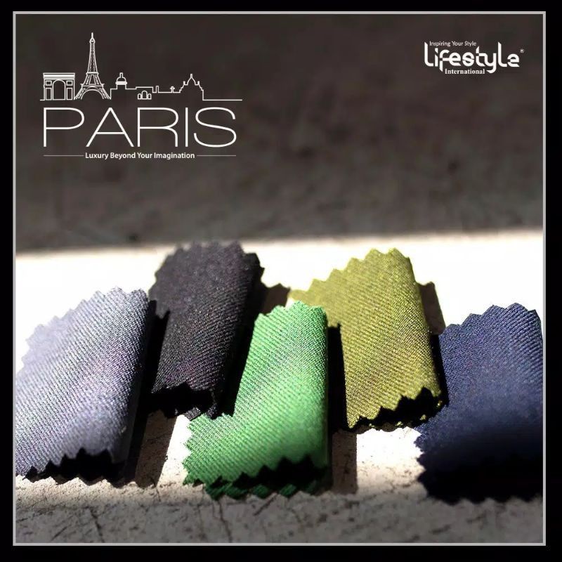 kain seragam lifestyle Paris maxistyle original wool blend tampil mewah