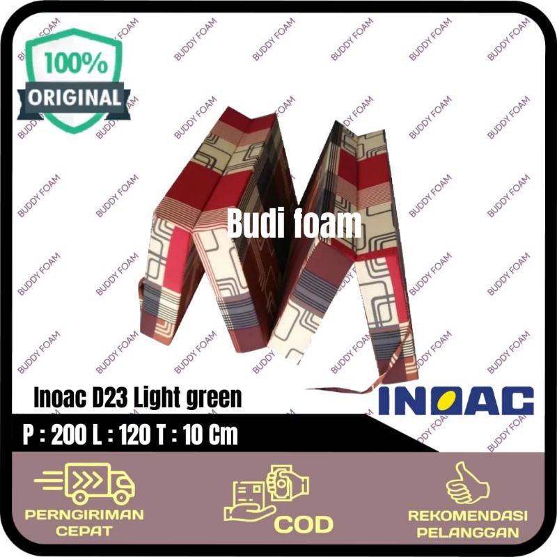 INOAC Kasur lipat Inoac ukuran 200 x 120 x 10 cm