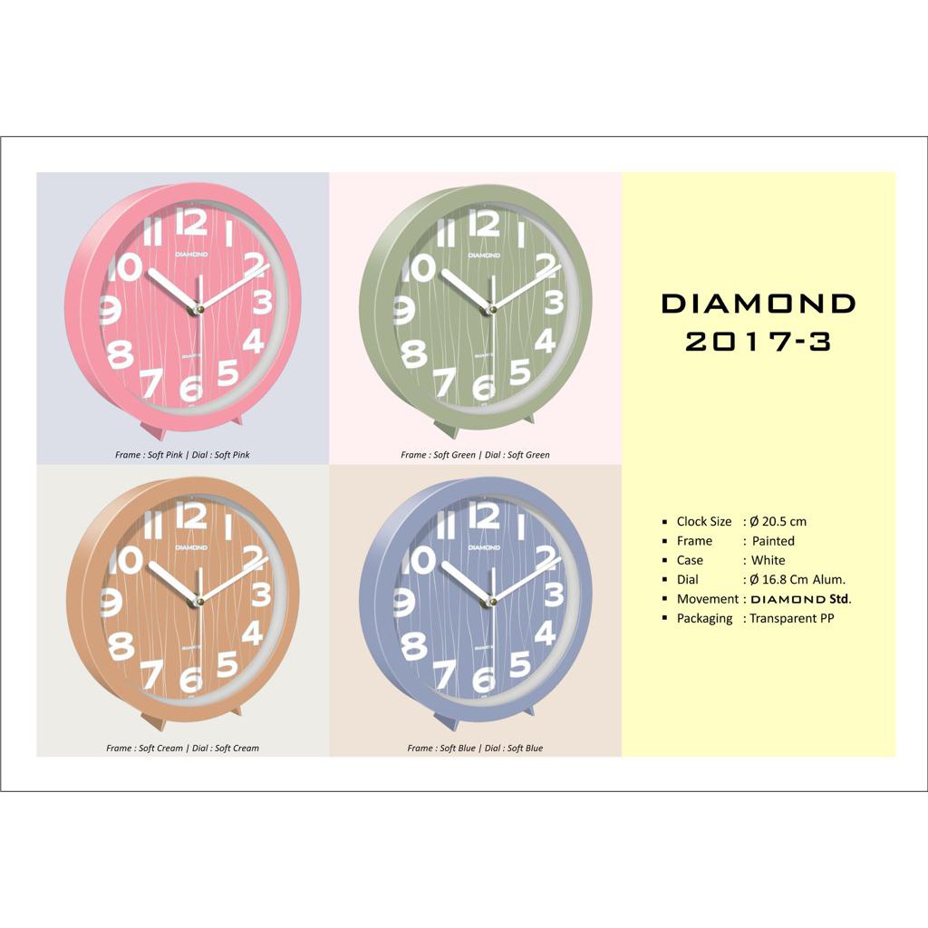 Jam Dinding Diamond 2017-3