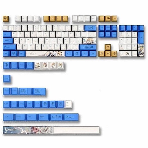 Genshin Impact Barbara PBT Dyesub 136 Set Keycaps Cherry Profile
