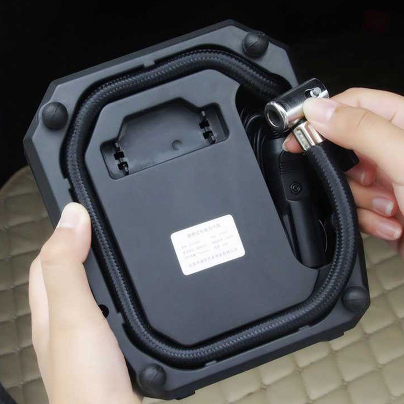 Inflator Pompa Angin Ban Mobil Sepeda Motor Elektrik LCD Display-SUITU