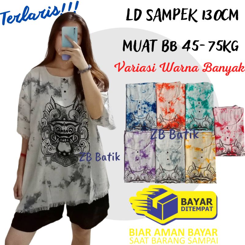 Baju Barong Bali Jumbo XL XXL PREMIUM Rayon Tebal Atasan Santai Baju Bali Kaos Barong Bali Pria dan Wanita