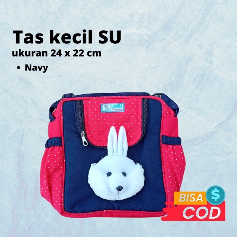 tas slempang perlengkapan bayi kecil dan gendongan topi kerut set