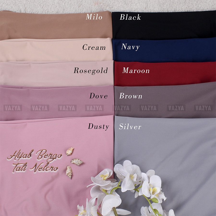 Hijab Bergo Tali Velcro