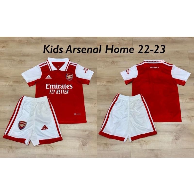 JERSEY KIDS ARSENAL HOME NEW 2022 2023 SETELAN BAJU BOLA ANAK