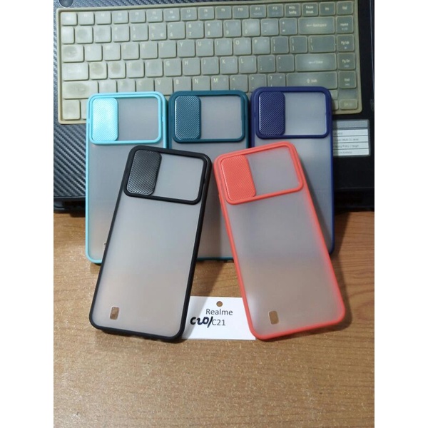 Realme C20/C21 CASE BUMPER CHOICE+PROTEKTOR PENUTUP KAMERA