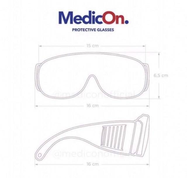 MEDICON KACAMATA SAFETY / GOOGLE PELINDUNG ANTI VIRUS / SAFETY GLASSES