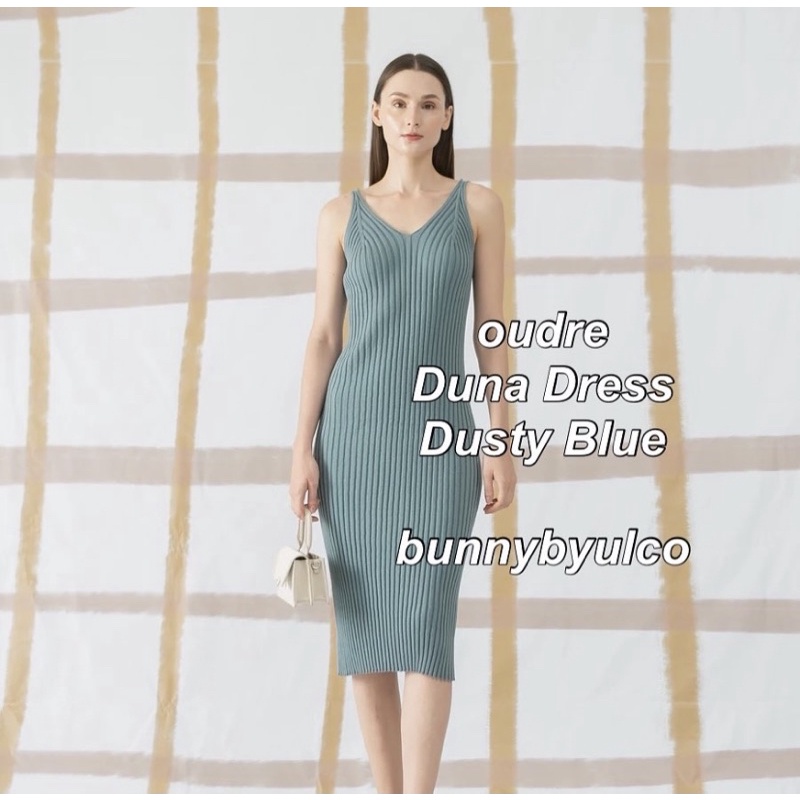 Duna Dress in Dusty Blue by Oudre