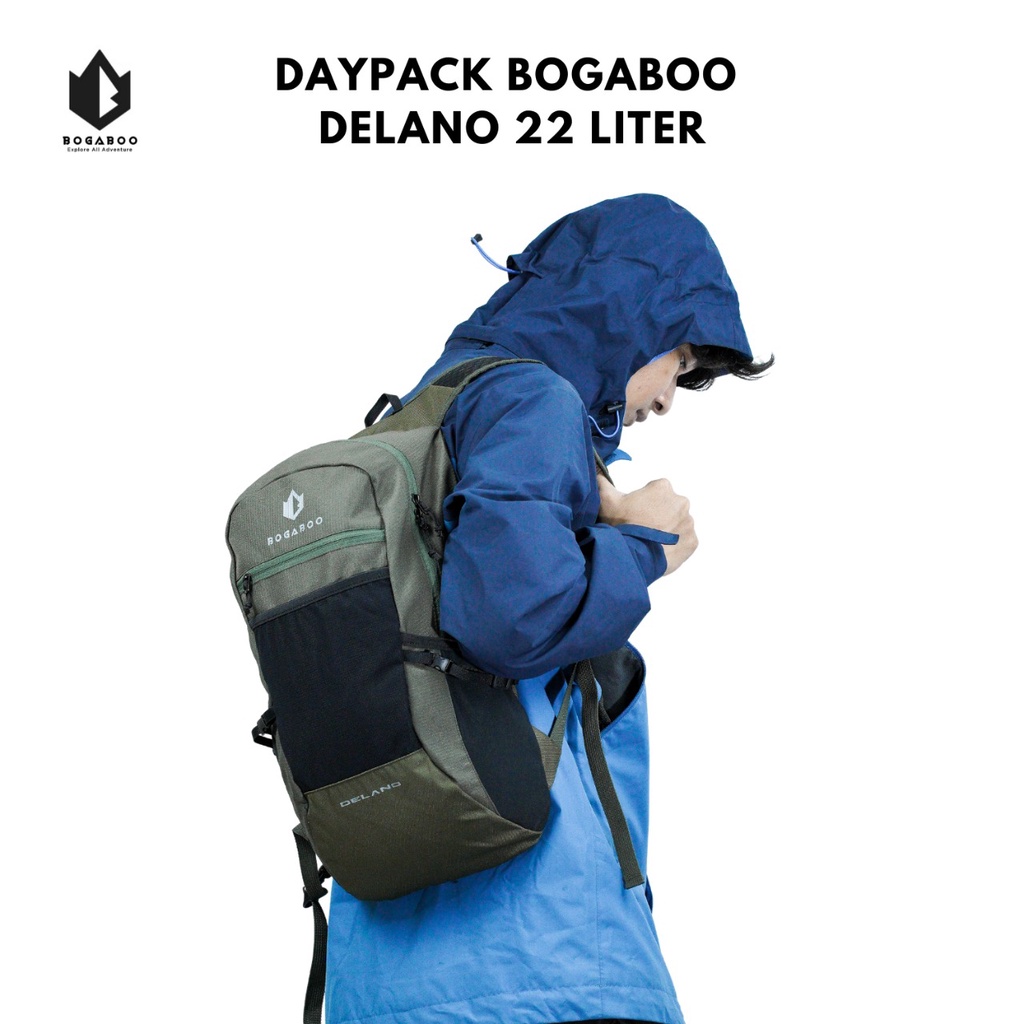 Tas Ransel bogaboo delano 22 Liter - tas sekolah- Tas Muncak  summit - daypack ultralight - tas Hiking ultralight