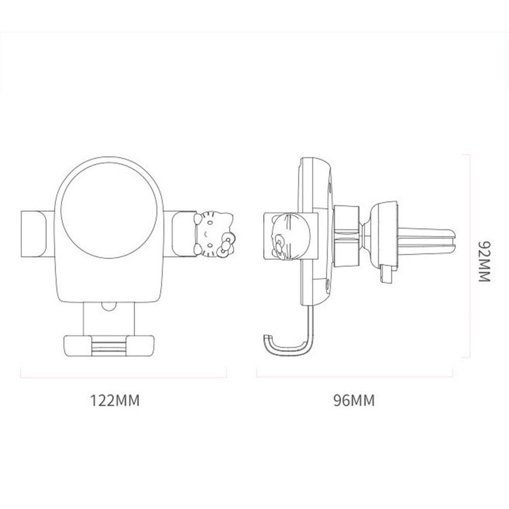 Lanfy KT Car Phone Holder Universal Mobil Kartun Hello KT Phones Standing Phone Mount Phone Holder Gravity Phone Support