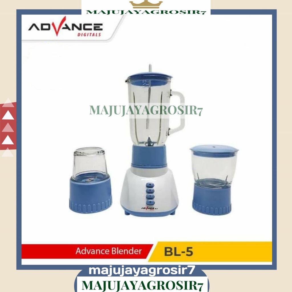 BLENDER ADVANCE BL-5 BAHAN KACA / BLENDER ADVANCE BL 5 3IN1 / BLENDER ADVANCE BL5 3 IN 1 BAHAN KACA 