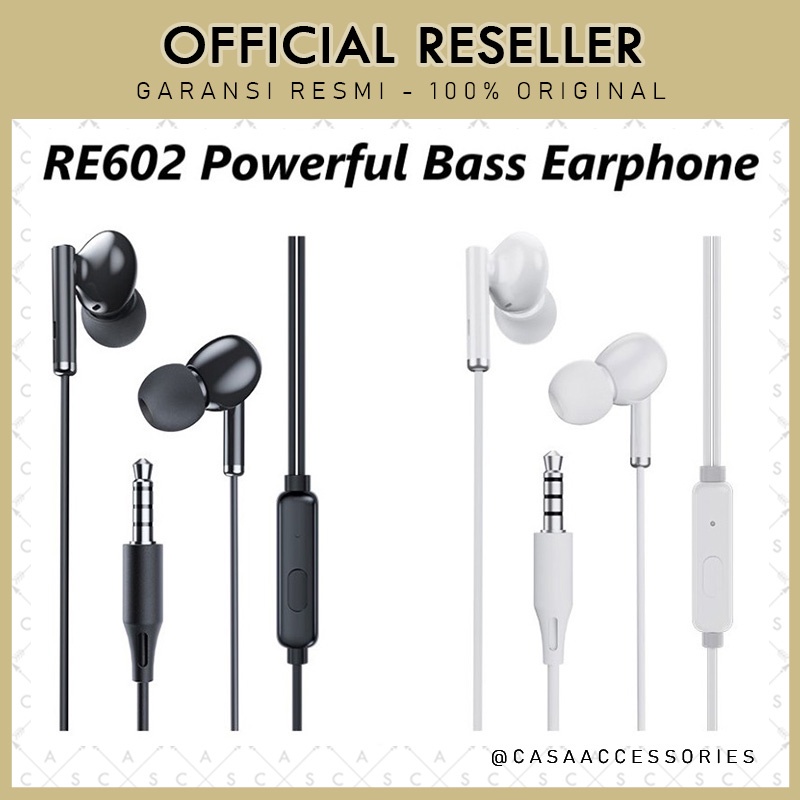 Robot RE602 3D Subwoofer Powerful Bass Headset Earphone