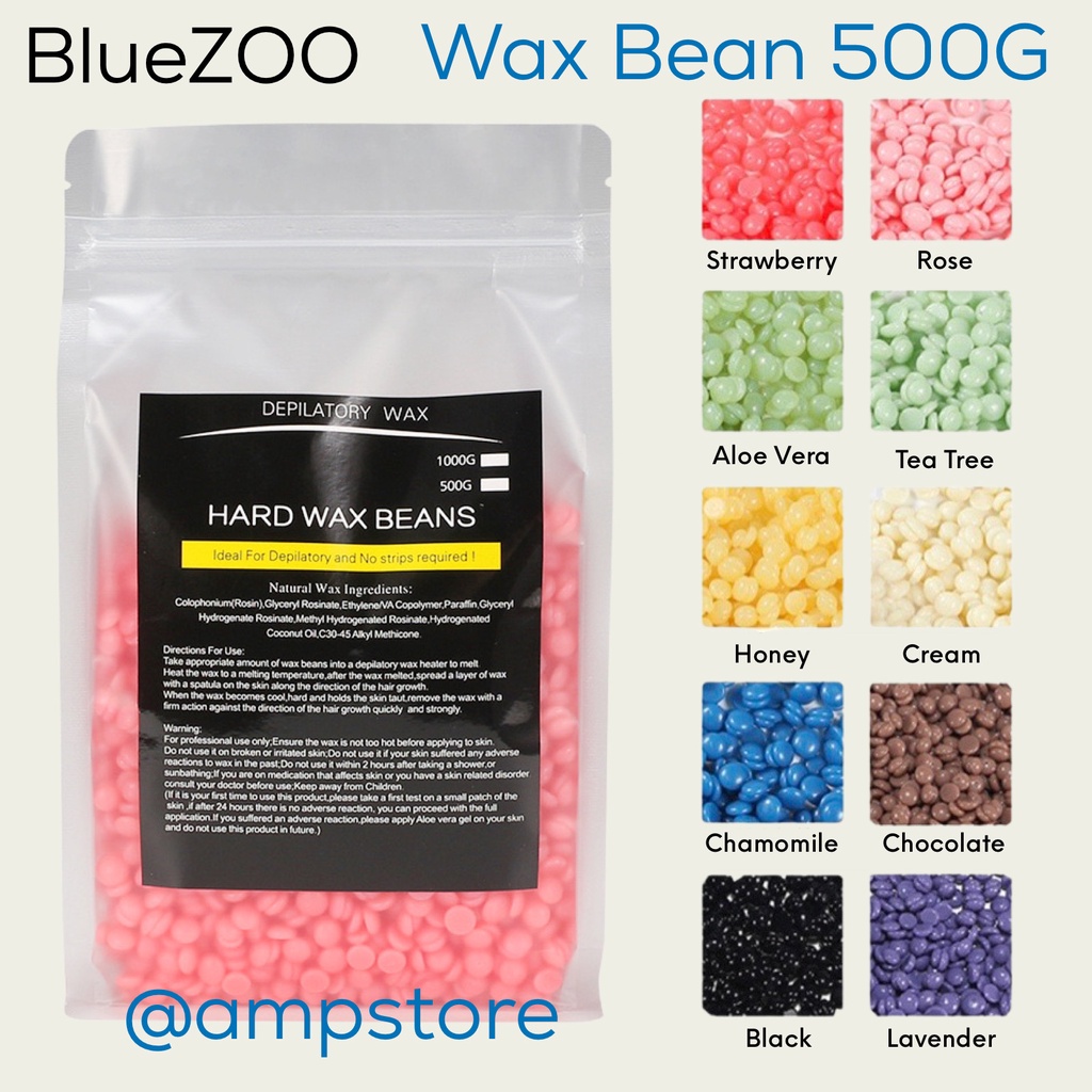 BlueZOO 500gr Depilatory Wax Body Hair Removal Wax Beans / Perontok Bulu