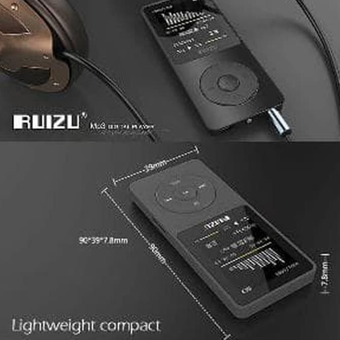 Ruizu X02 HiFi DAP MP3 Player 8GB