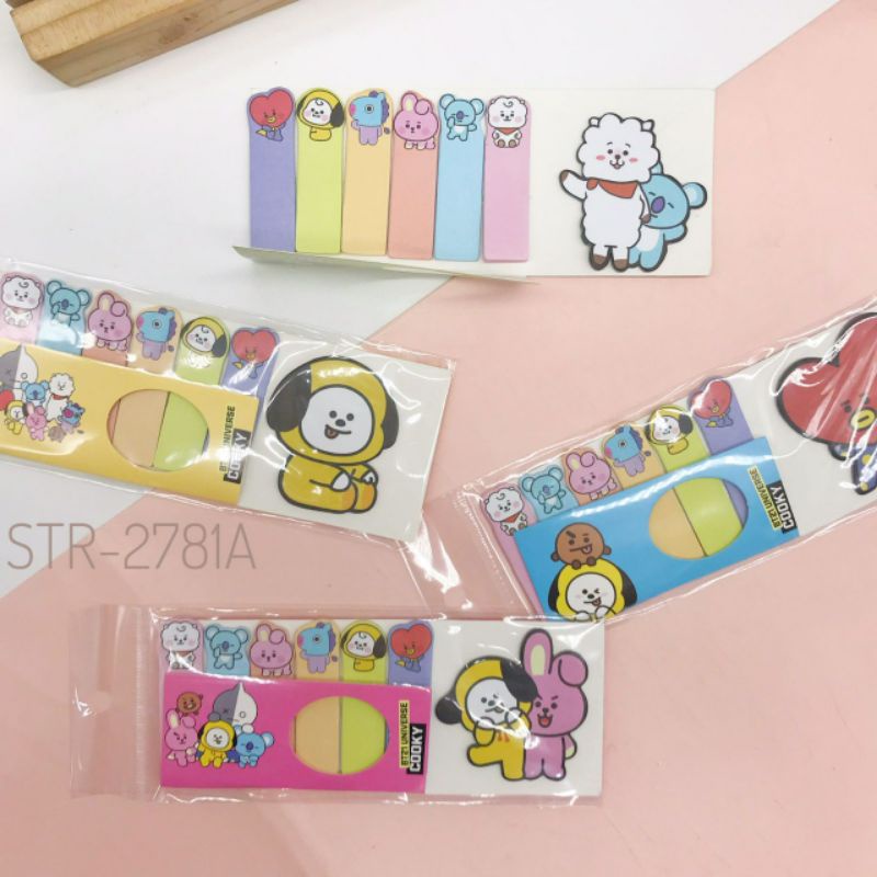 

[SET] Post IT Sticky Note Karakter Love BT21