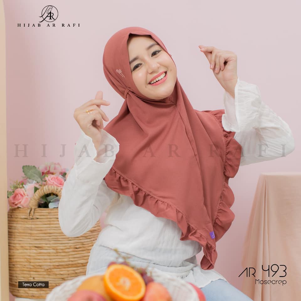 Kerudung instan Terbaru 2021 arrafi AR 493 - JILBAB MOSECREP - JILBAB INSTAN remaja