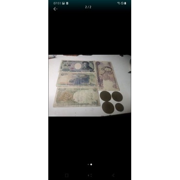 uang lama kertas dan koin