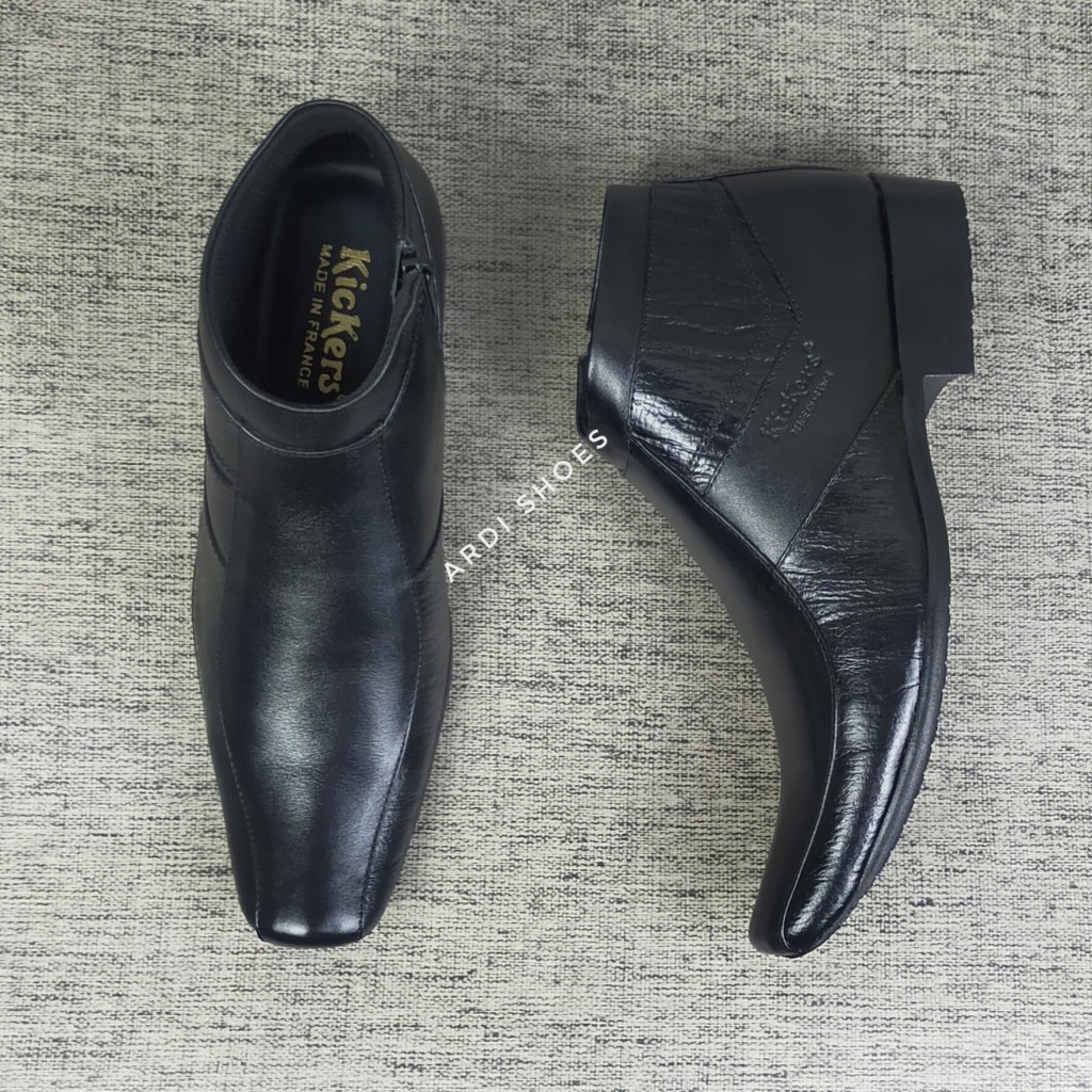 SEPATU PANTOFEL PRIA BOOT KULIT ASLI PENTOFEL TINGGI  SEPATU KERJA KANTOR PENTOPEL DINAS 0321