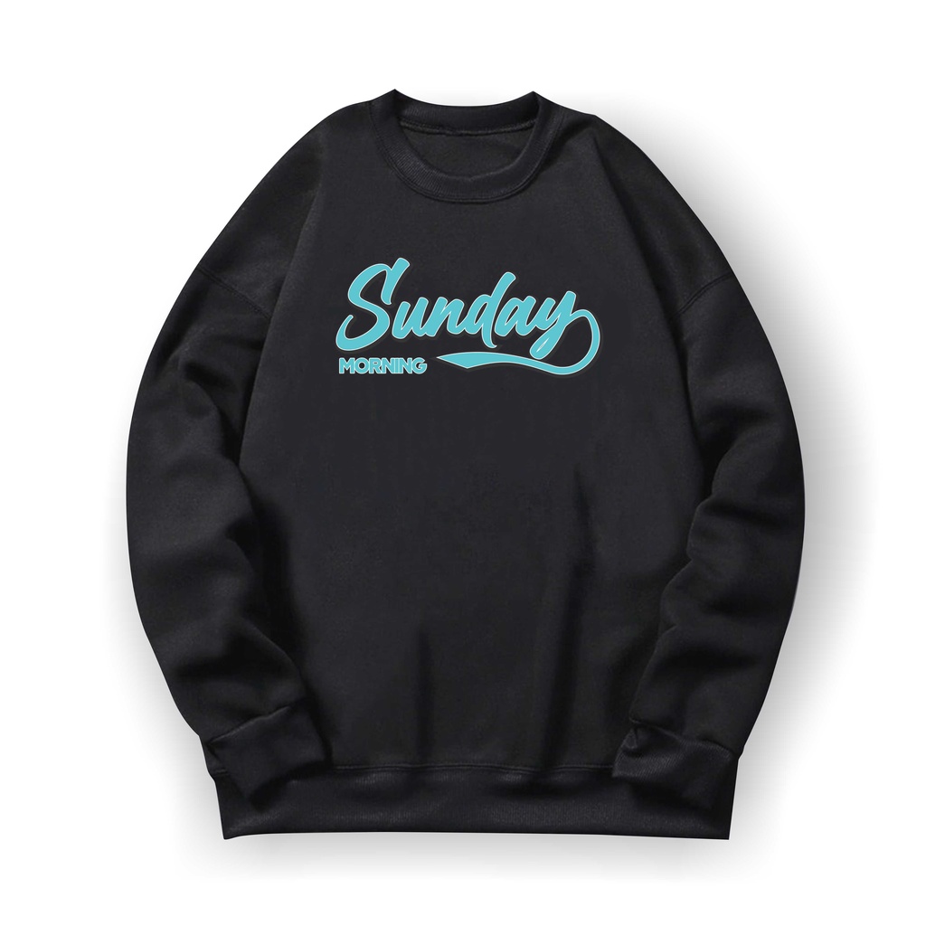 SUNDAY Basic Sweater II SUNDAY Sweater Crewneck II Sweatshirt SIZE M - XL ( Pria &amp; Wanita / Anak &amp; Dewasa )