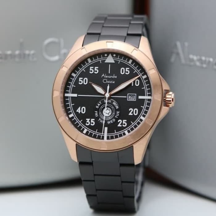 JAM TANGAN PRIA ALEXANDRE CHRISTIE ORIGINAL AC 6537 ME BBRBA TERMURAH