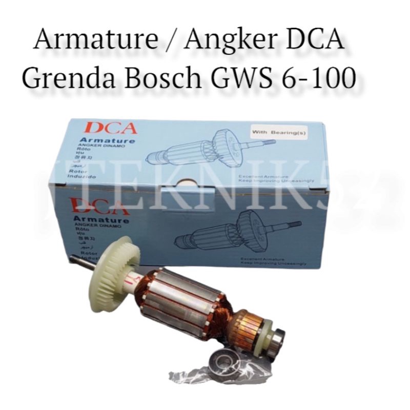 Armature / Angker DCA Grenda Tangan Bosch GWS 6-100