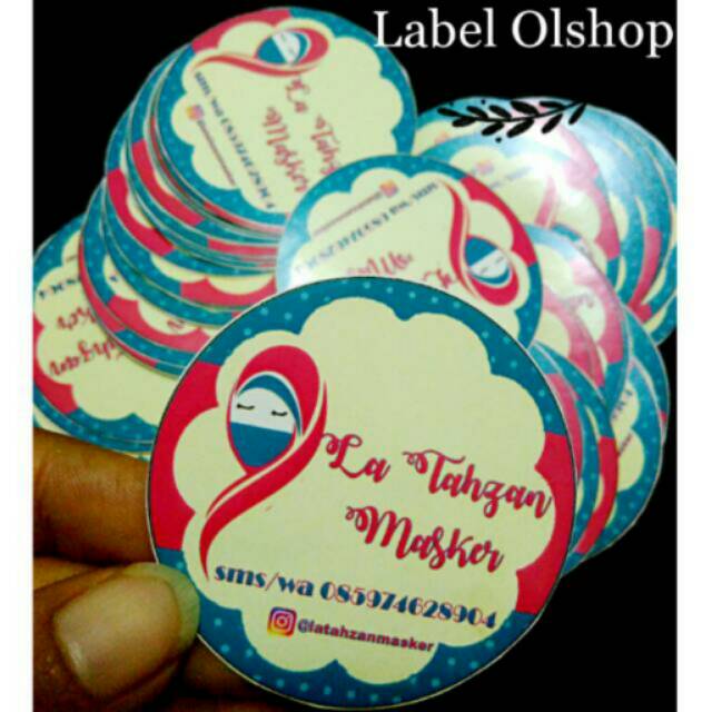 

PO Sticker label olshop/ kartu pengiriman olshop /kartu nama / costom logoI