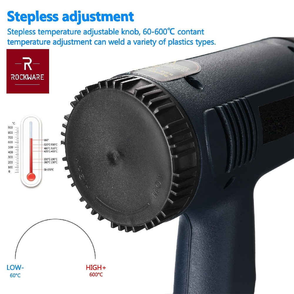 ROCKWARE RW-QR866A - Electric Blower Hot Air Gun Dryer 2000W