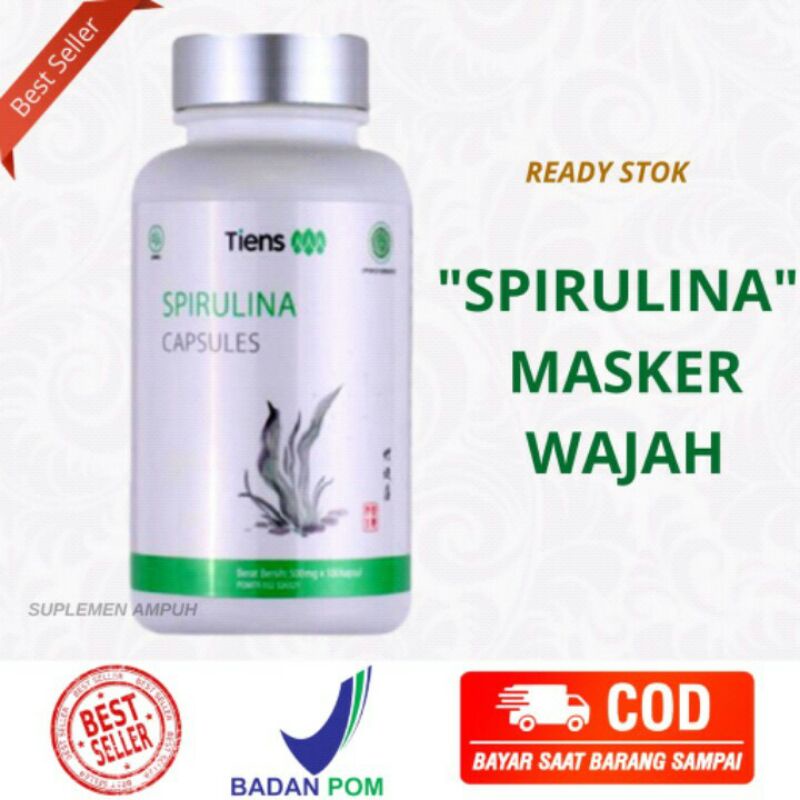 Masker spirulina tiens/spirulina tianshi/spirulina tiens asli