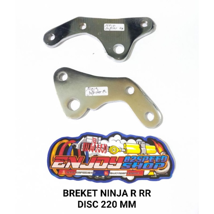 Breket Kaliper standar ori Ninja R RR ke disc cakram kecil 220 mm